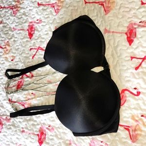 Pushup,VictoriaSecret,Verysexy,34DD,black,smooth,Newwtag,rhinestones, brandnew